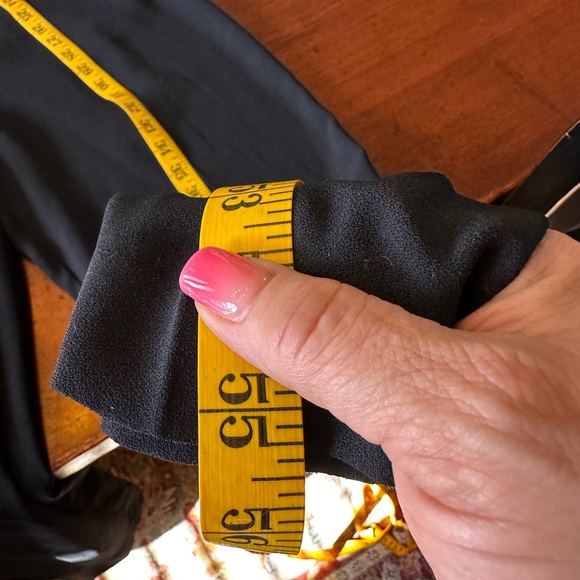 Trina Turk size 8 black silk jumpsuit with sheer cape - Picture 16 of 16